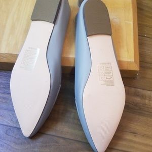 J. Crew Shoes - Gray NEW J Crew leather pointed toe flats J. Crew Shoes - Gray NEW J Crew leather pointed toe flats